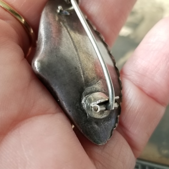 Relisted -Antique Victorian Aesthetic lighthouse and ship brooch Sterling Silver - Picture 13 of 16